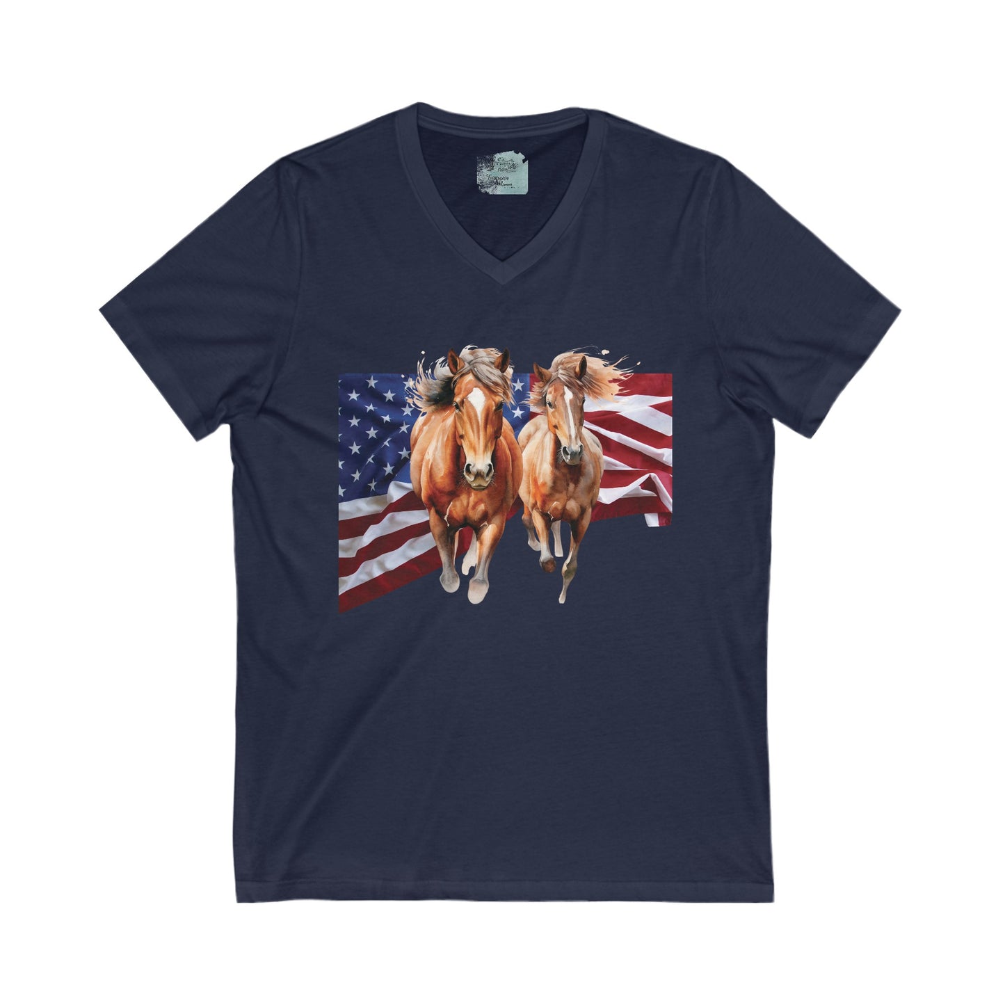 Horses of the Flag V-Neck Tee
