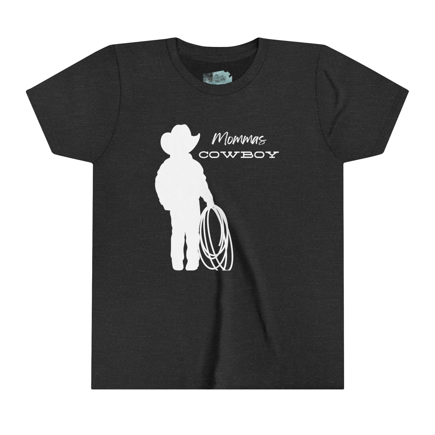 Mommas Cowboy Youth Tee White