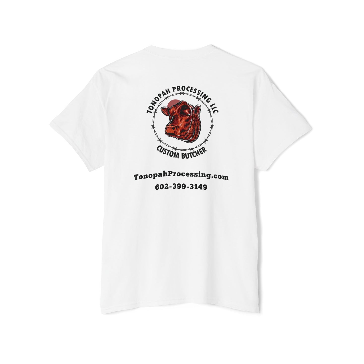 Tonopah Processing Pocket Tee logo back