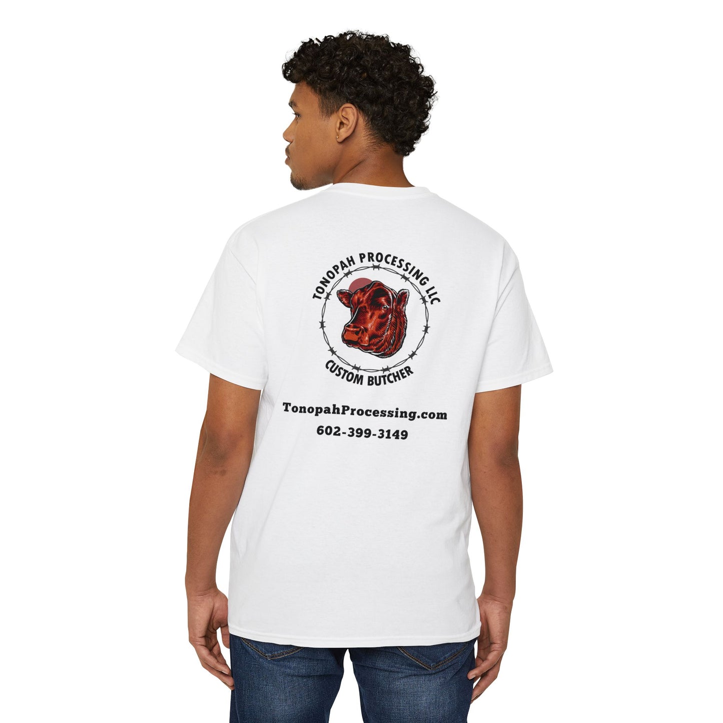Tonopah Processing Pocket Tee logo back