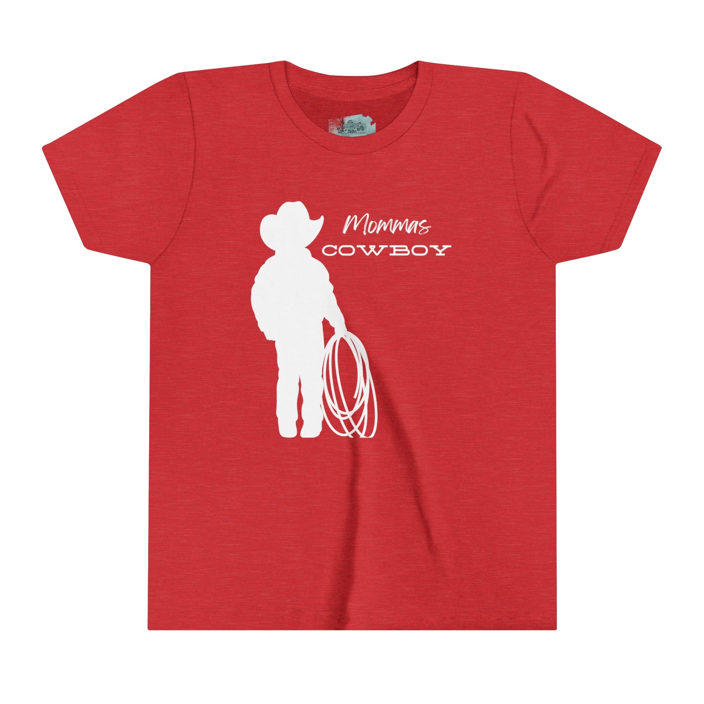 Mommas Cowboy Youth Tee White