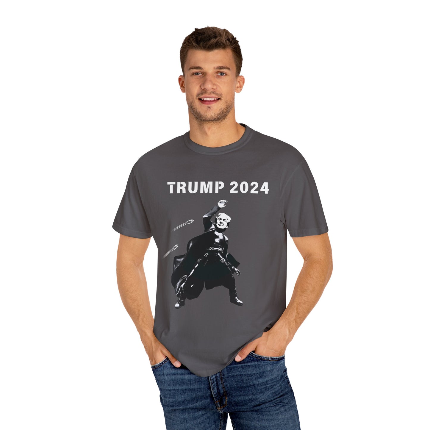 Matrix Trump 2024 Front Unisex Garment-Dyed T-shirt