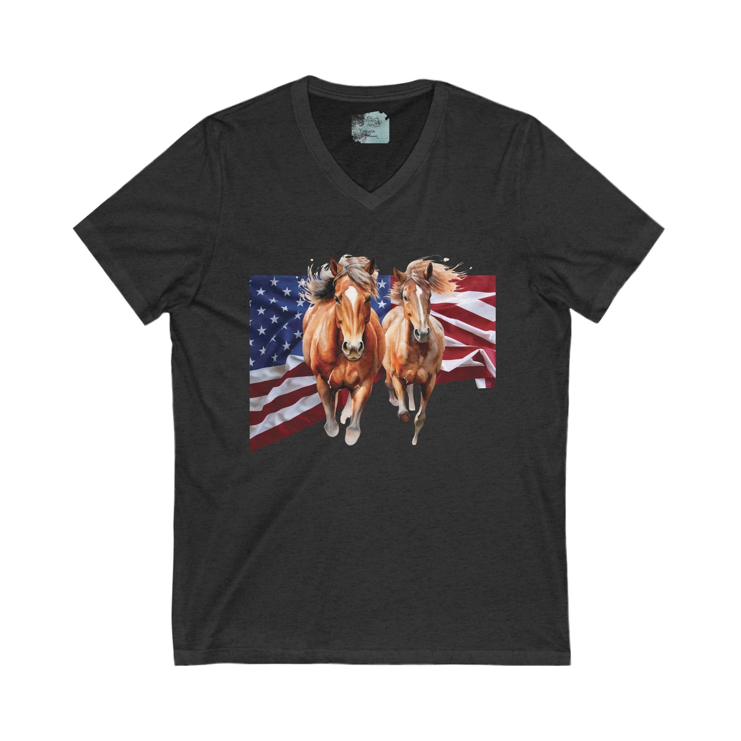 Horses of the Flag V-Neck Tee