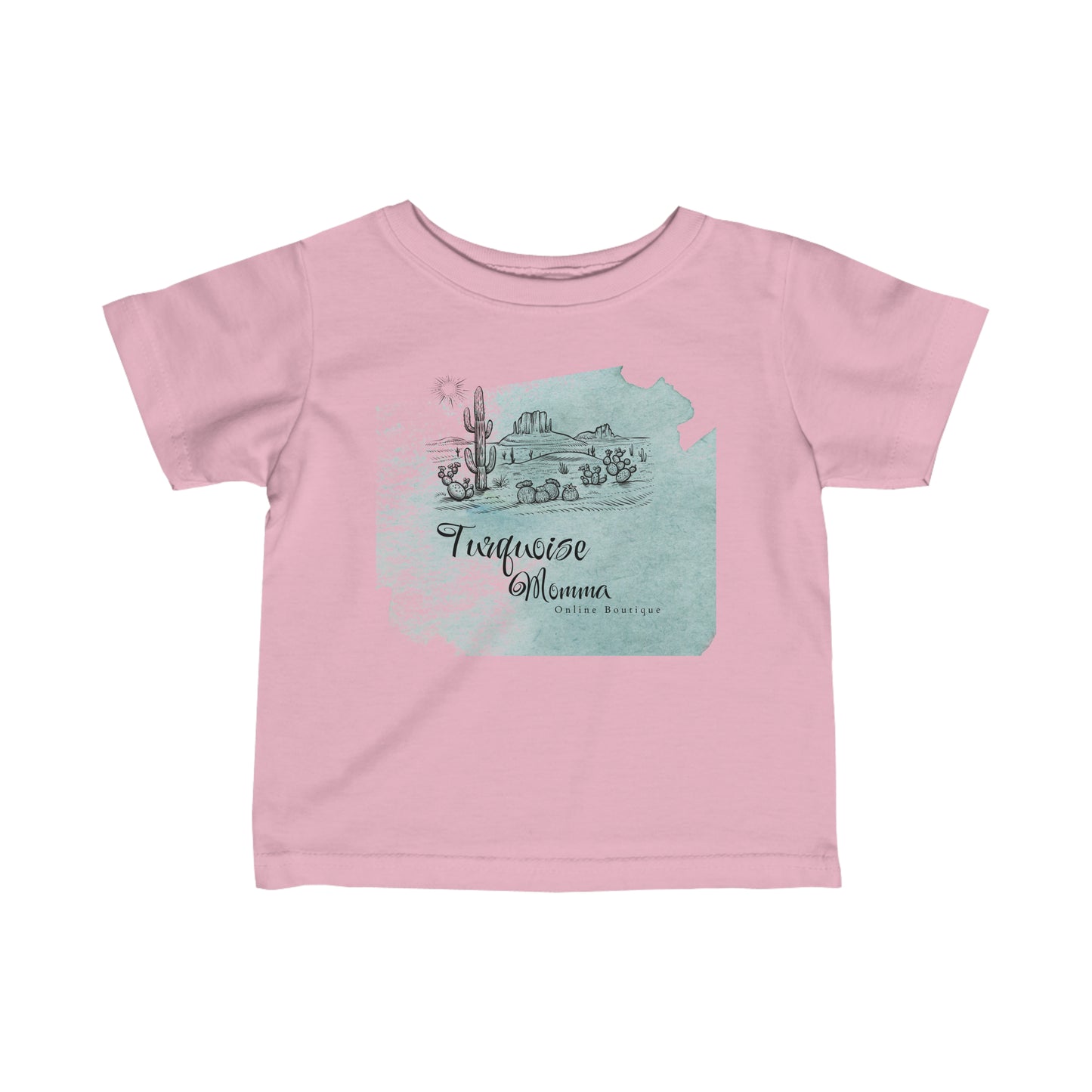 Turquoise Momma Infant Tee