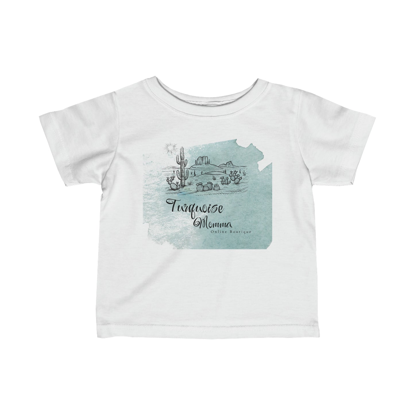 Turquoise Momma Infant Tee