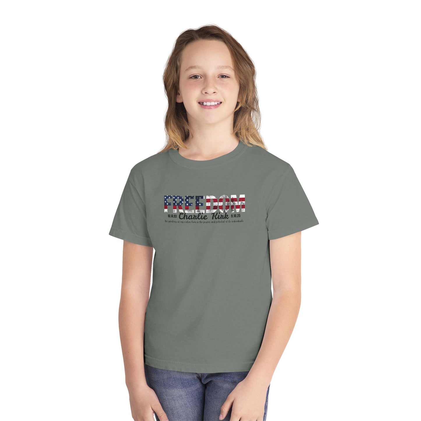 Charlie Kirk Freedom Youth Tee