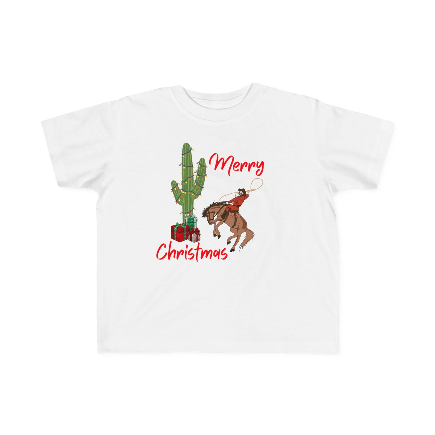 Merry Christmas Cowboy Santa Toddler's Tee