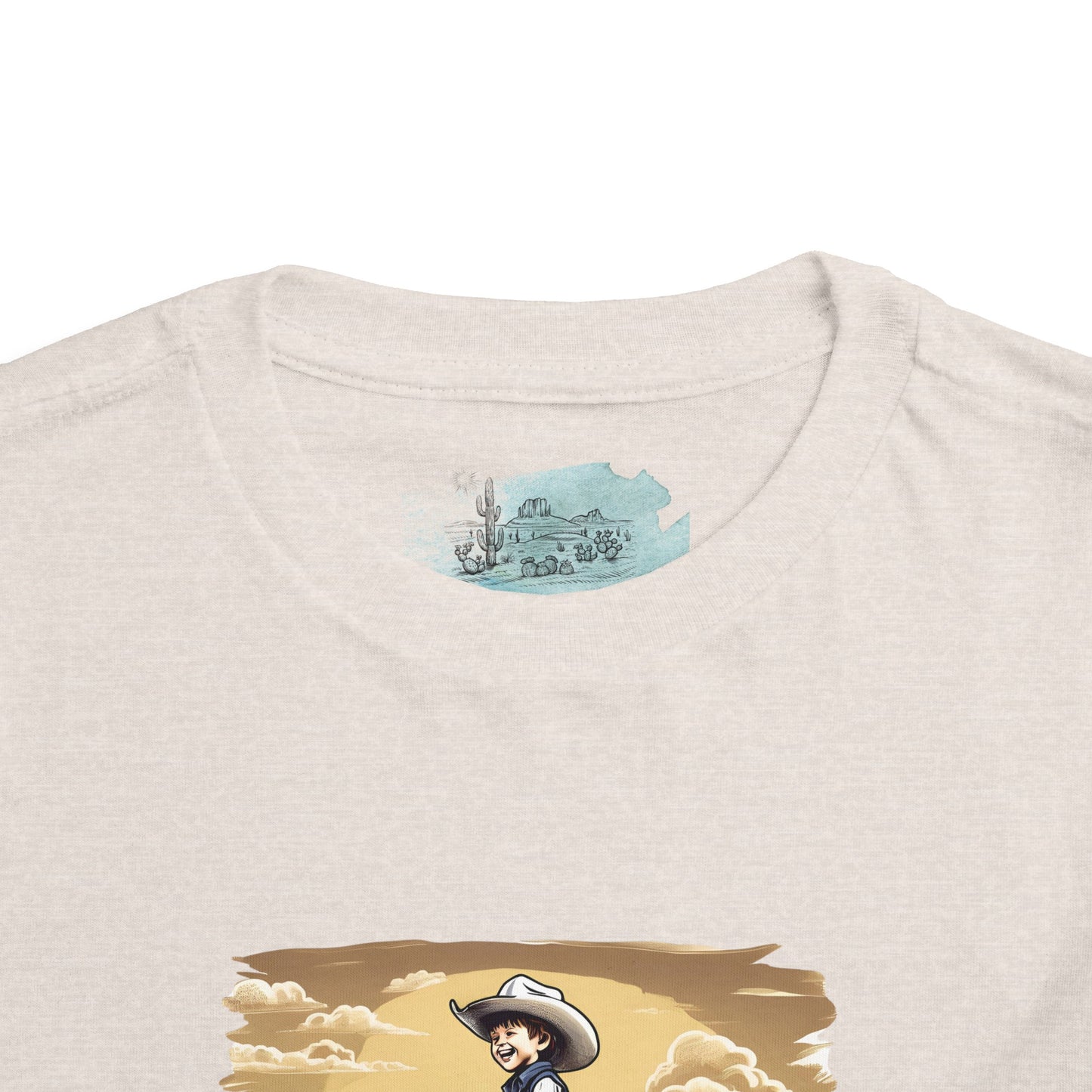 Dino Cowboy Toddler Short Sleeve Tee
