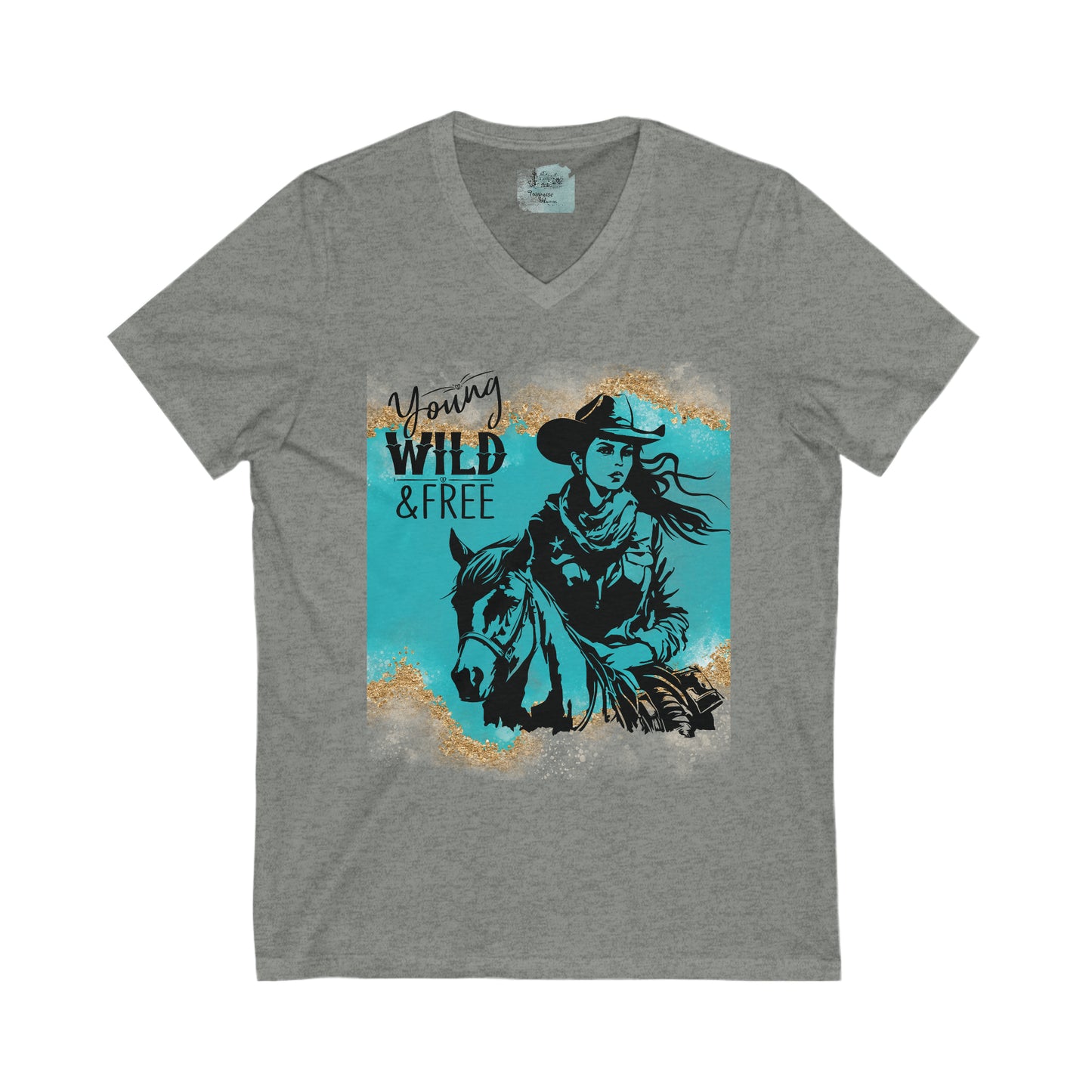 Young, Wild & Free V-Neck Tee