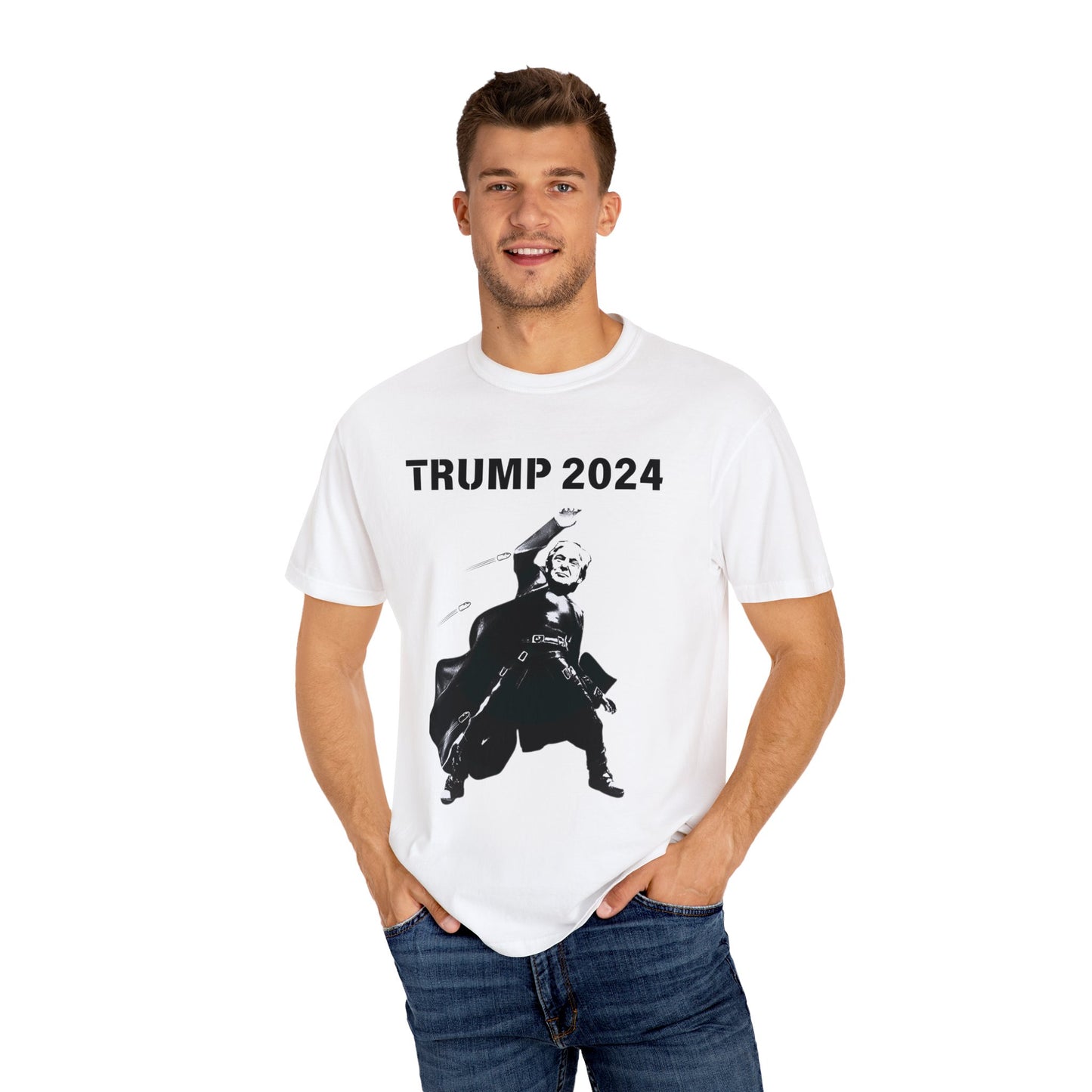 Matrix Trump 2024 Front Unisex Garment-Dyed T-shirt
