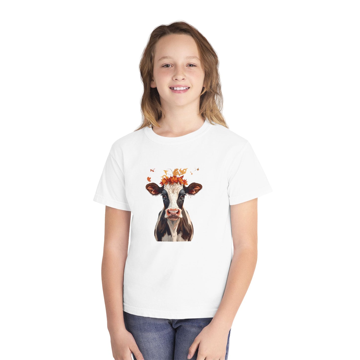 Fall Holstein Cow Youth Tee