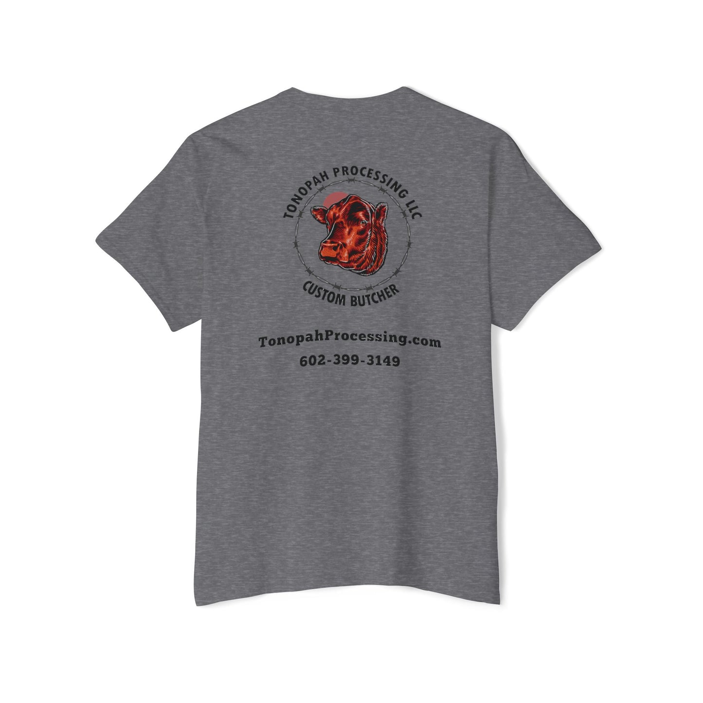 Tonopah Processing Pocket Tee logo back