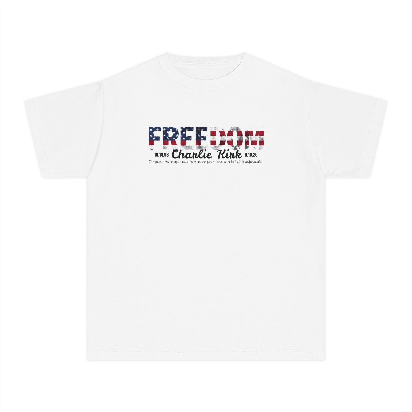 Charlie Kirk Freedom Youth Tee