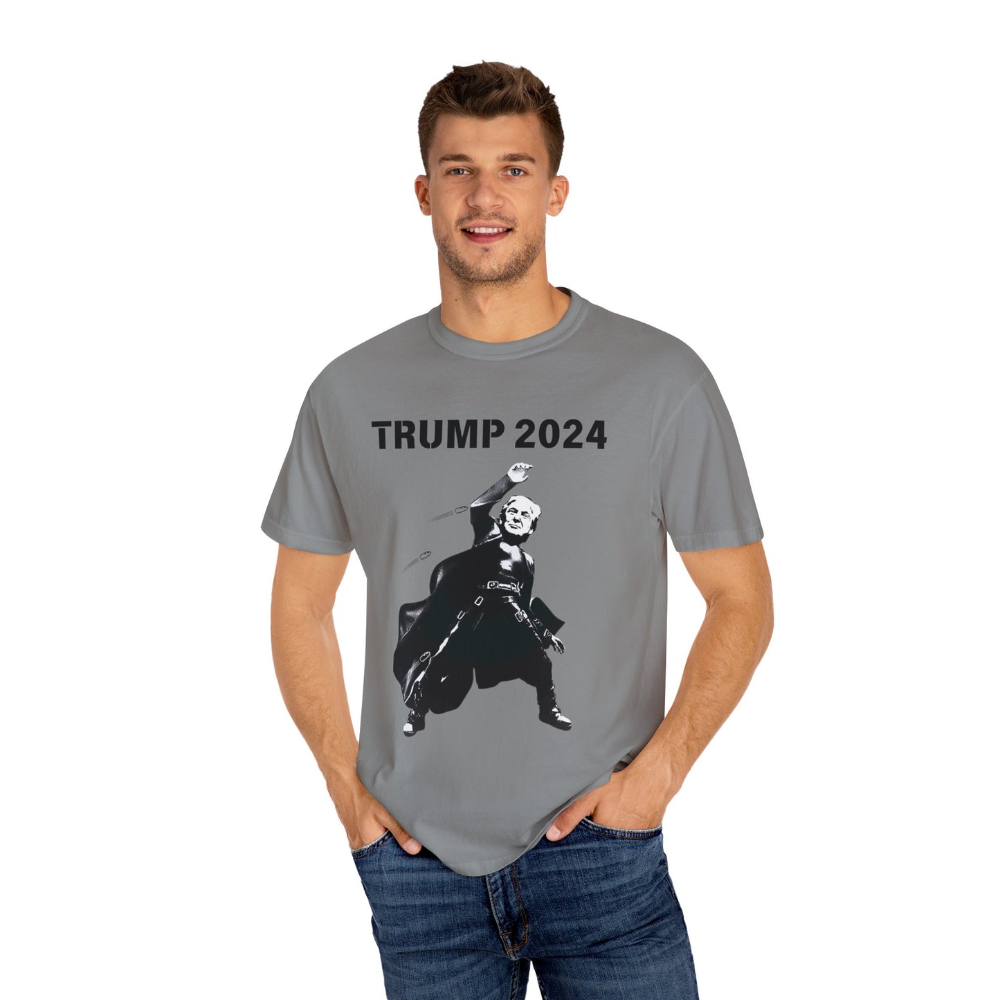 Matrix Trump 2024 Front Unisex Garment-Dyed T-shirt