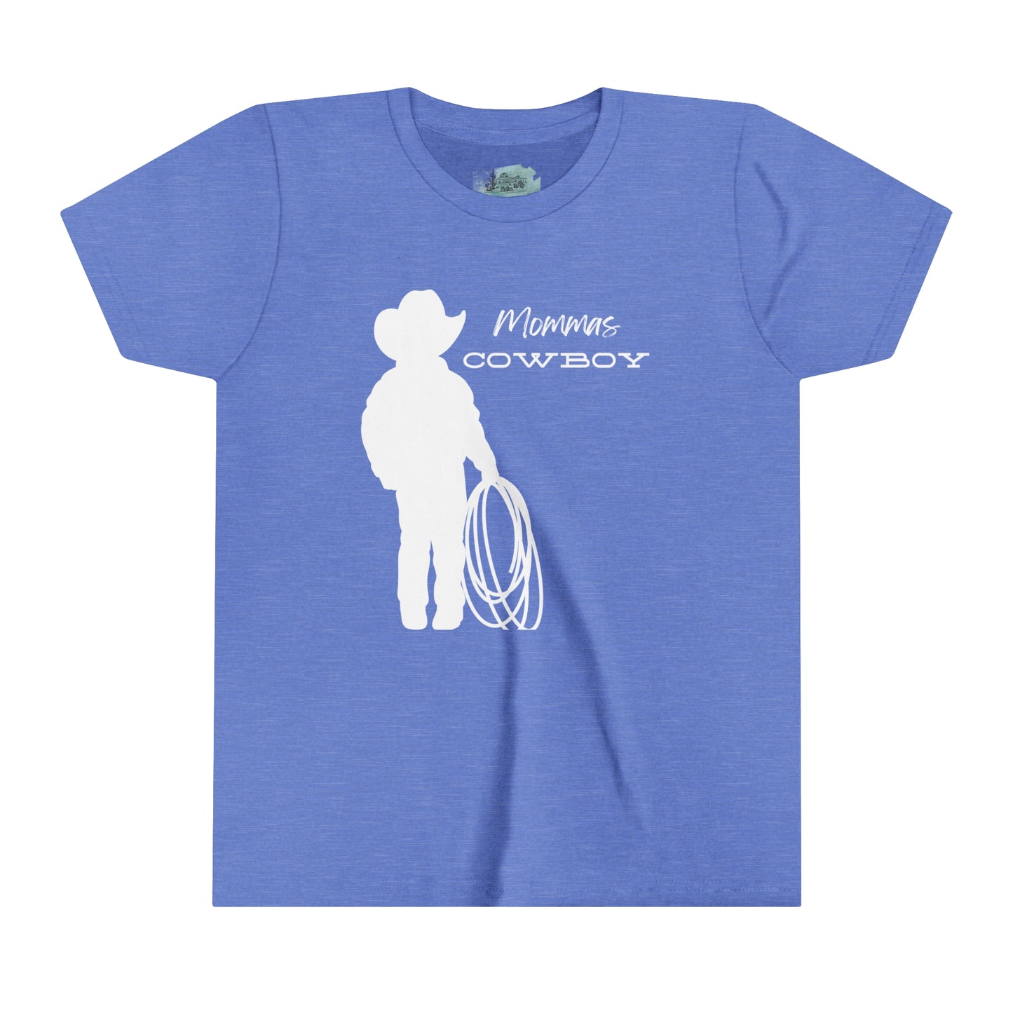 Mommas Cowboy Youth Tee White