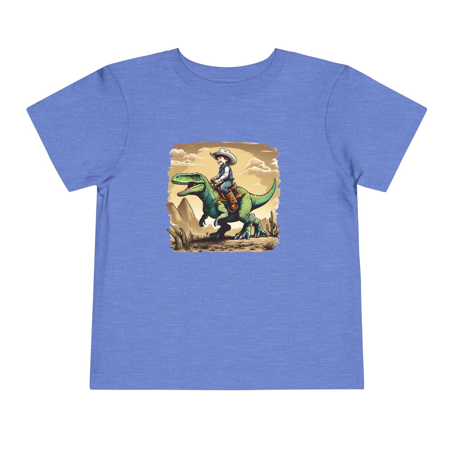Dino Cowboy Toddler Short Sleeve Tee