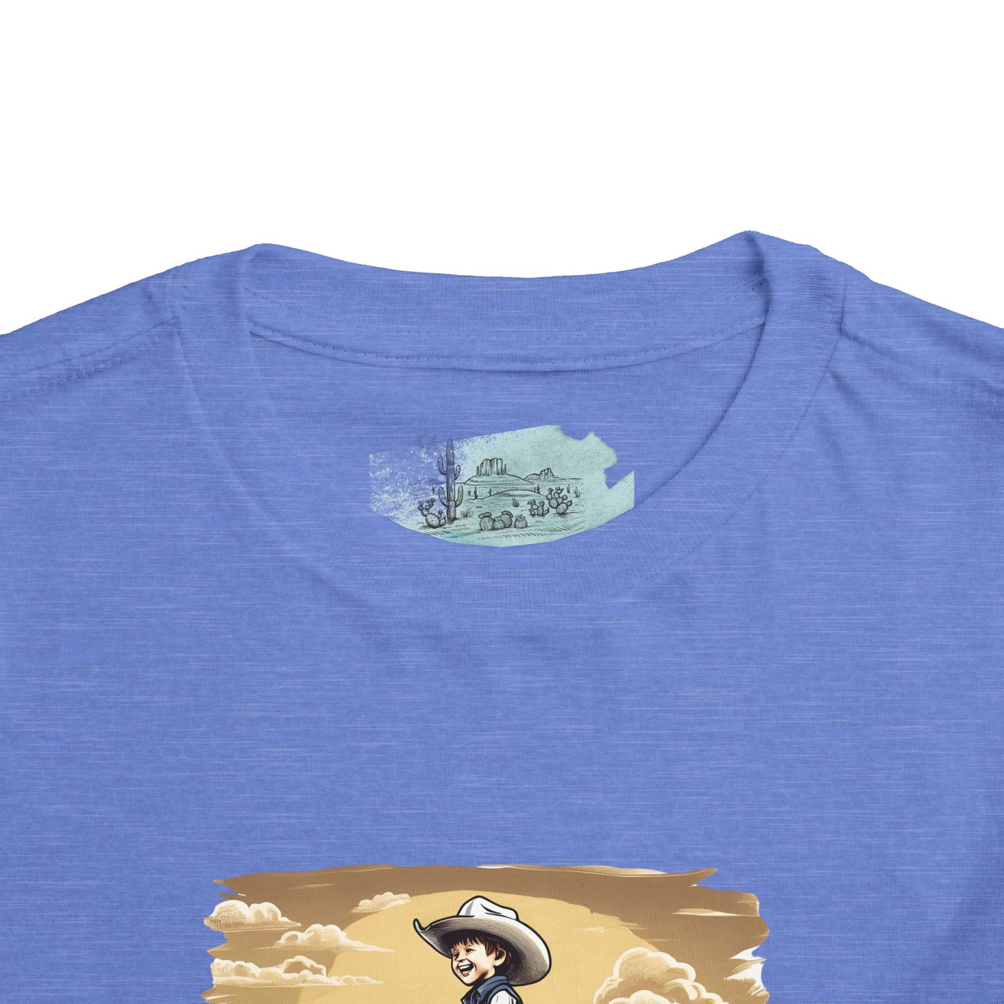 Dino Cowboy Toddler Short Sleeve Tee