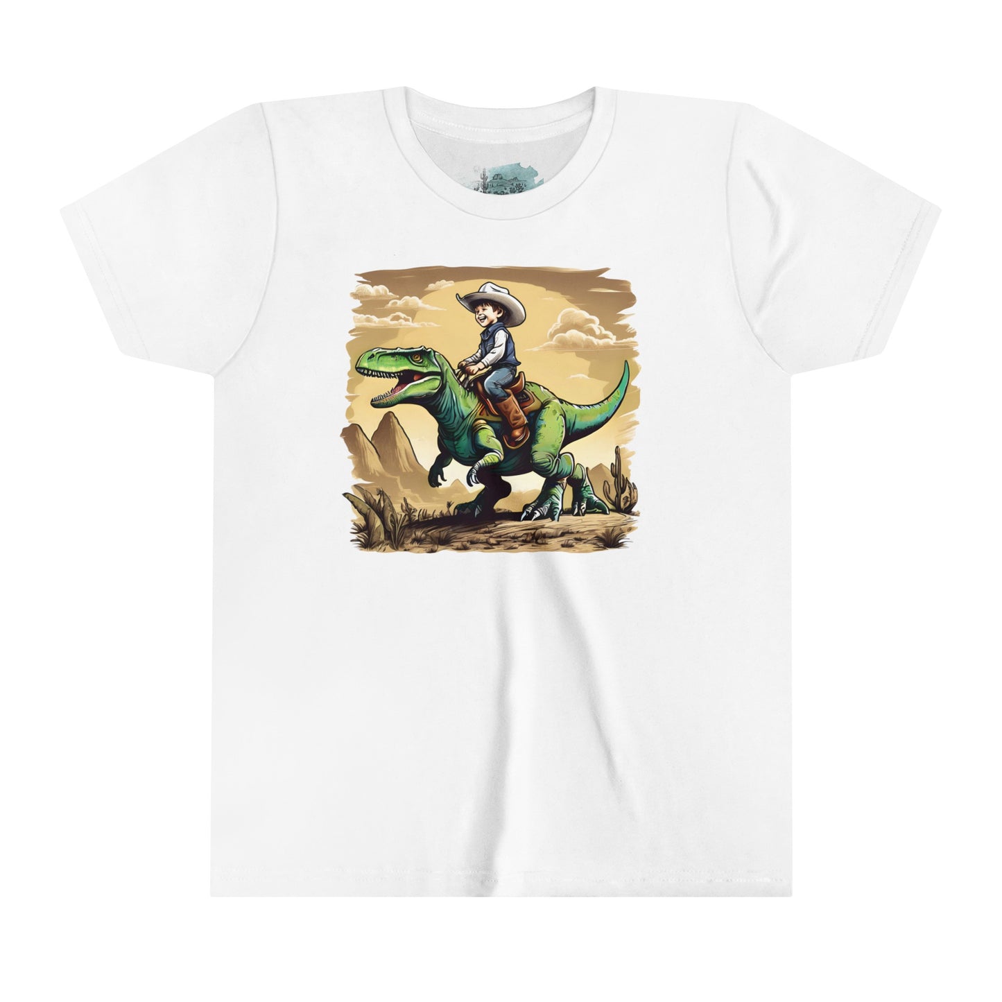 Dino Cowboy Youth Short Sleeve Tee