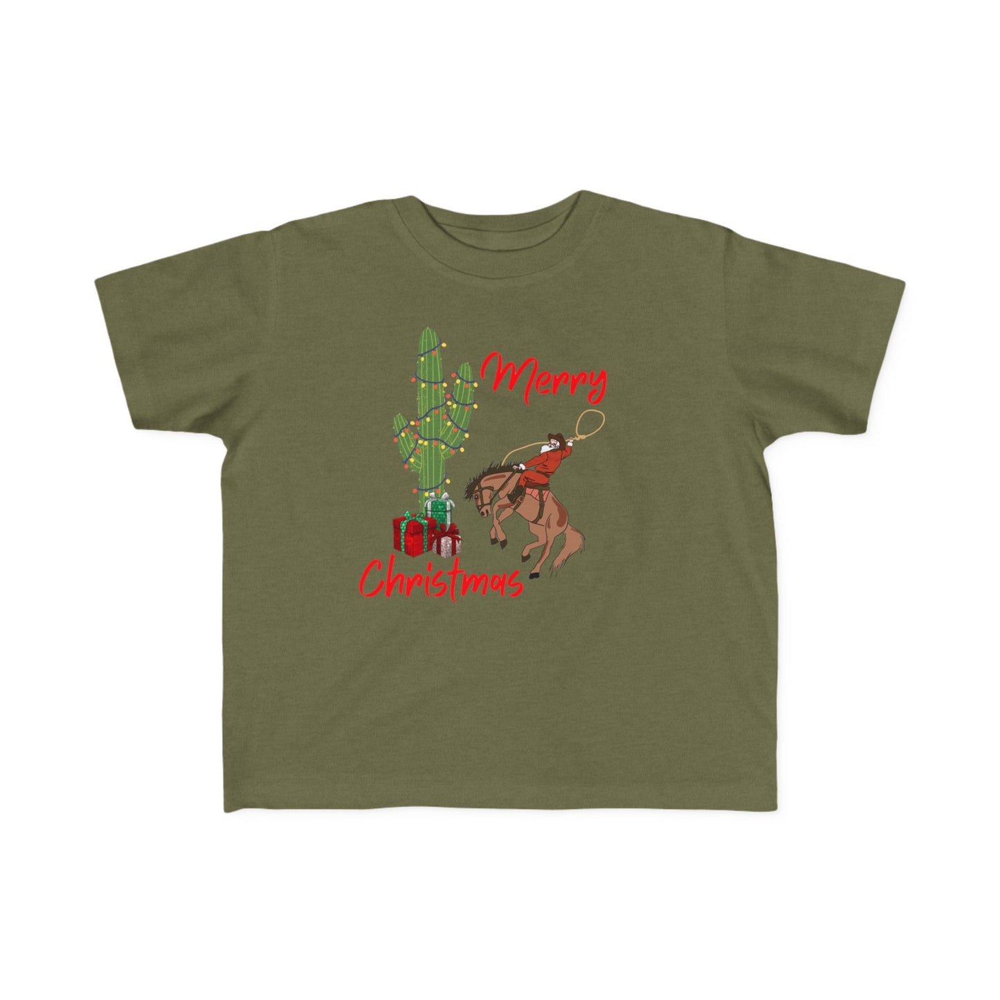 Merry Christmas Cowboy Santa Toddler's Tee