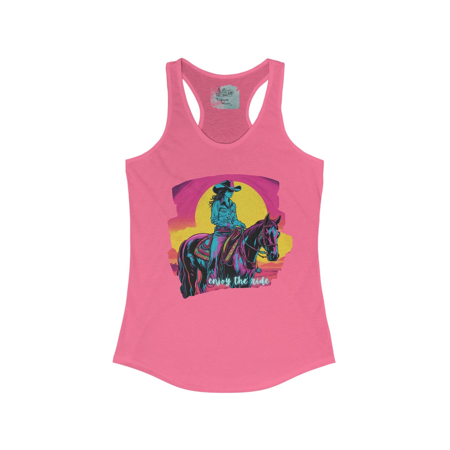 Sunset Cowgirl Racerback Tank