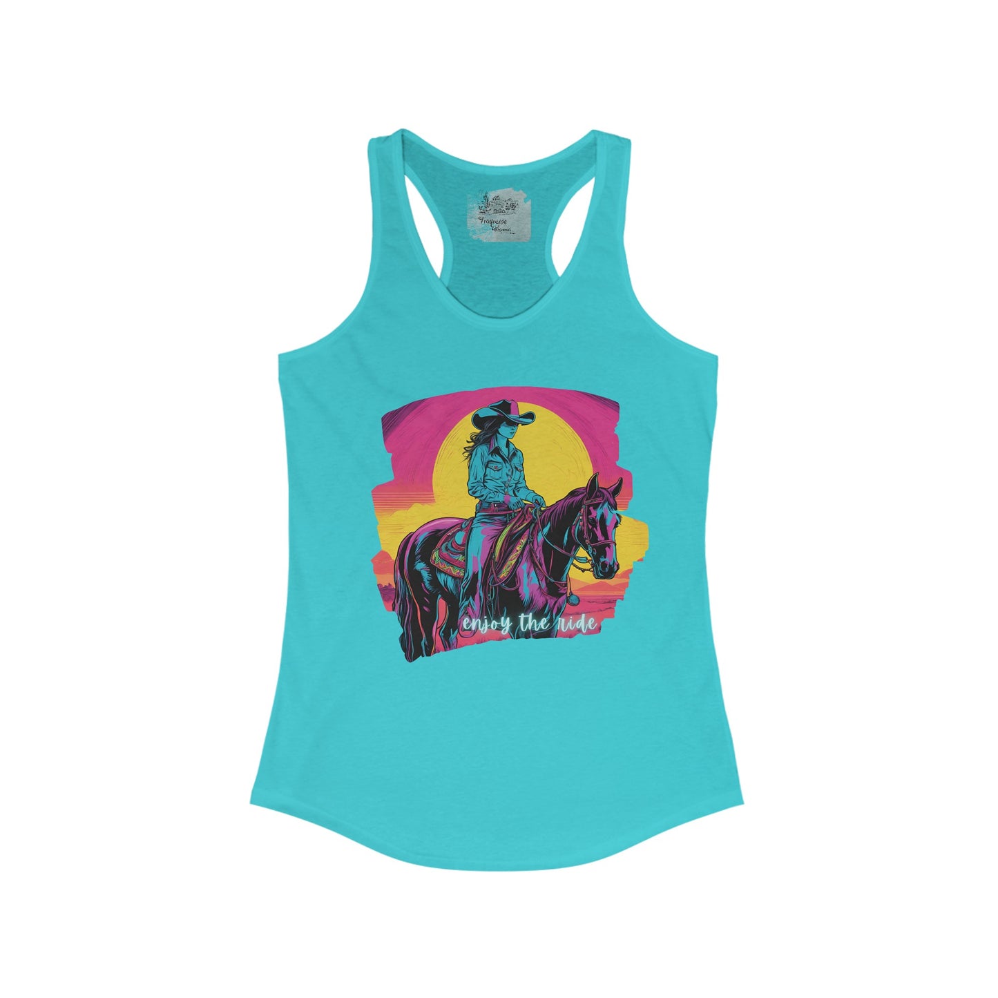 Sunset Cowgirl Racerback Tank