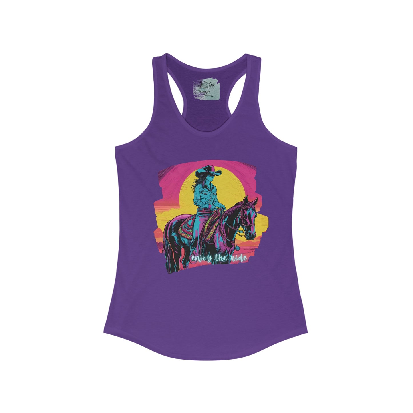 Sunset Cowgirl Racerback Tank