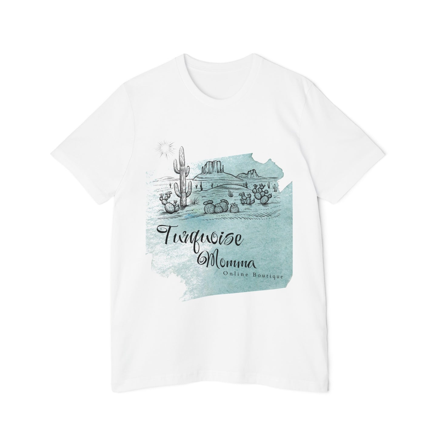 Turquoise Momma Womans Jersey T-Shirt