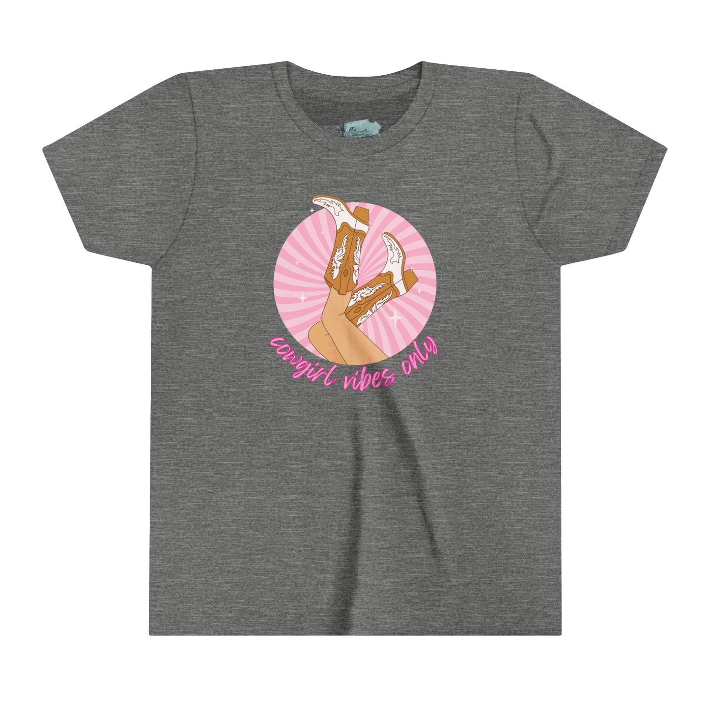 Cowgirl Vibes ONLY Youth Short Sleeve Tee