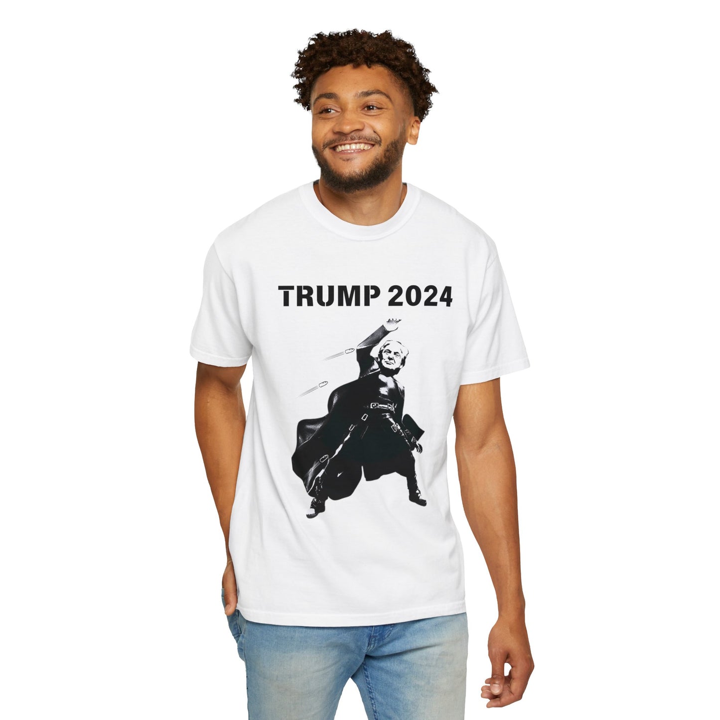 Matrix Trump 2024 Front Unisex Garment-Dyed T-shirt