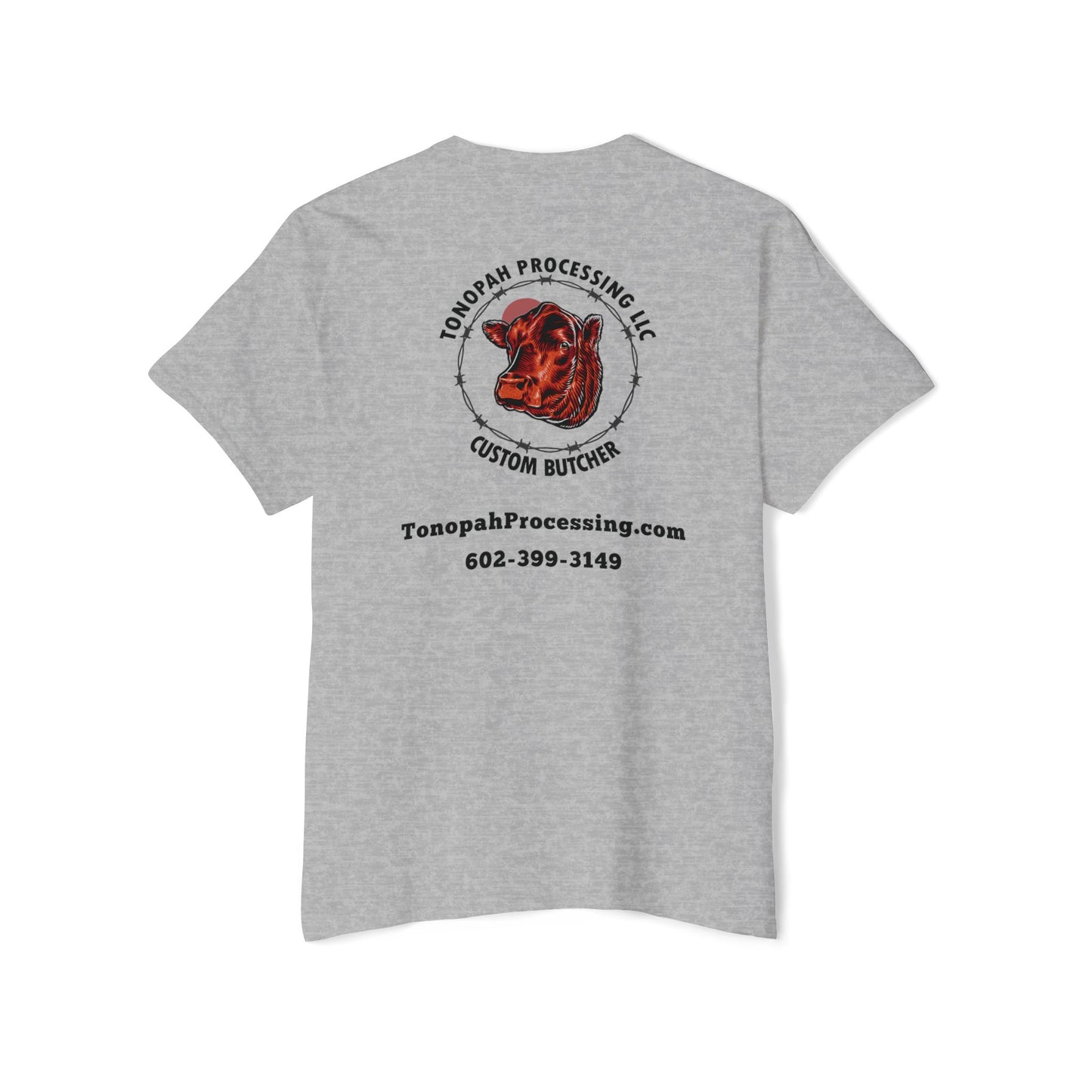 Tonopah Processing Pocket Tee logo back