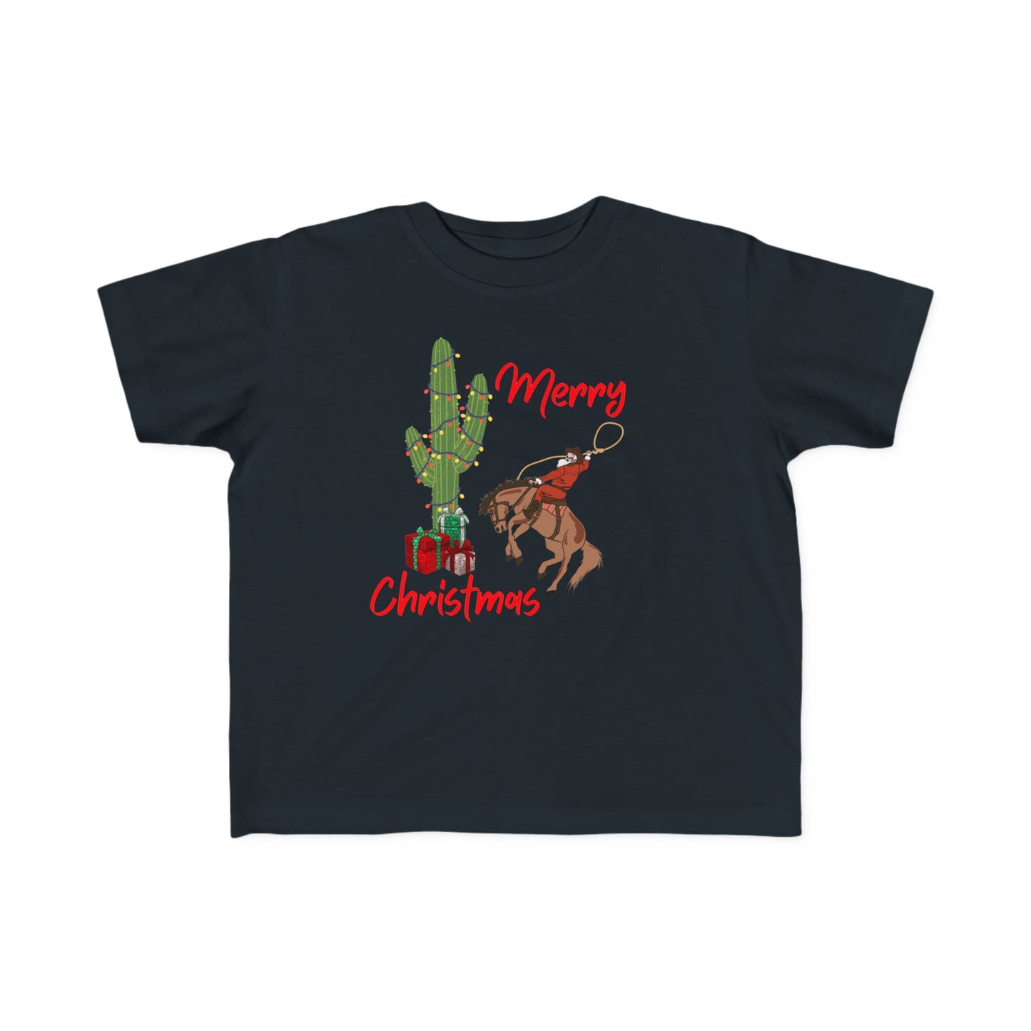 Merry Christmas Cowboy Santa Toddler's Tee