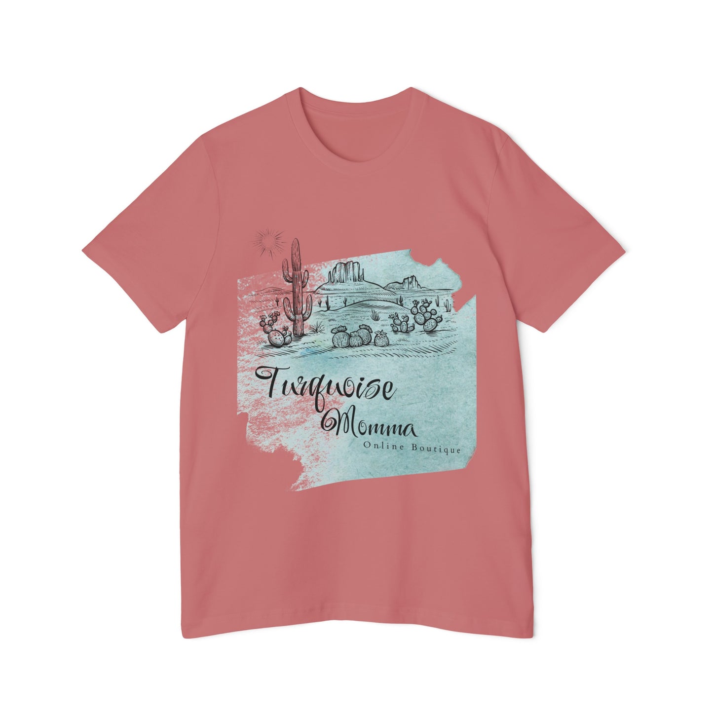 Turquoise Momma Womans Jersey T-Shirt