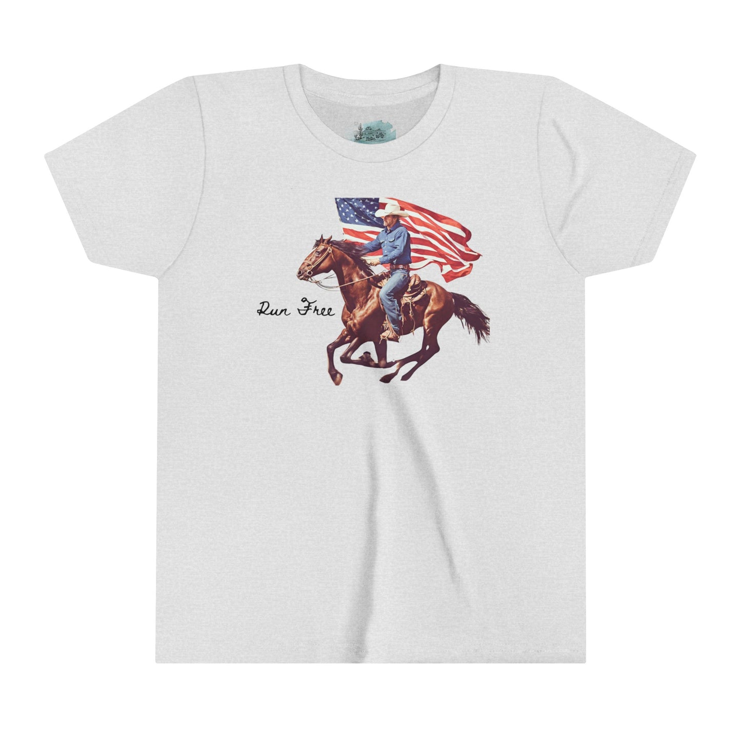 Run Free Cowboy Youth Short Sleeve Tee