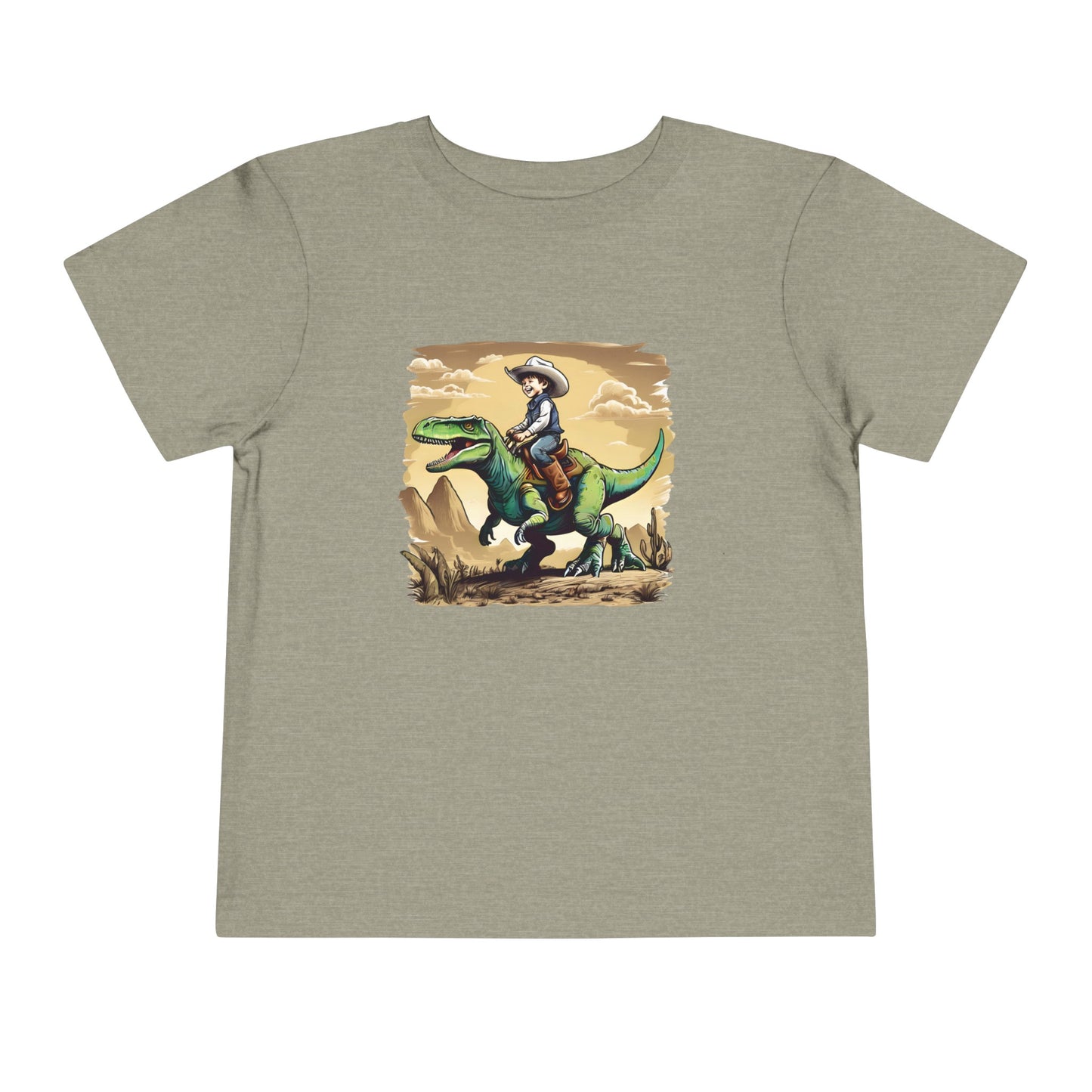 Dino Cowboy Toddler Short Sleeve Tee