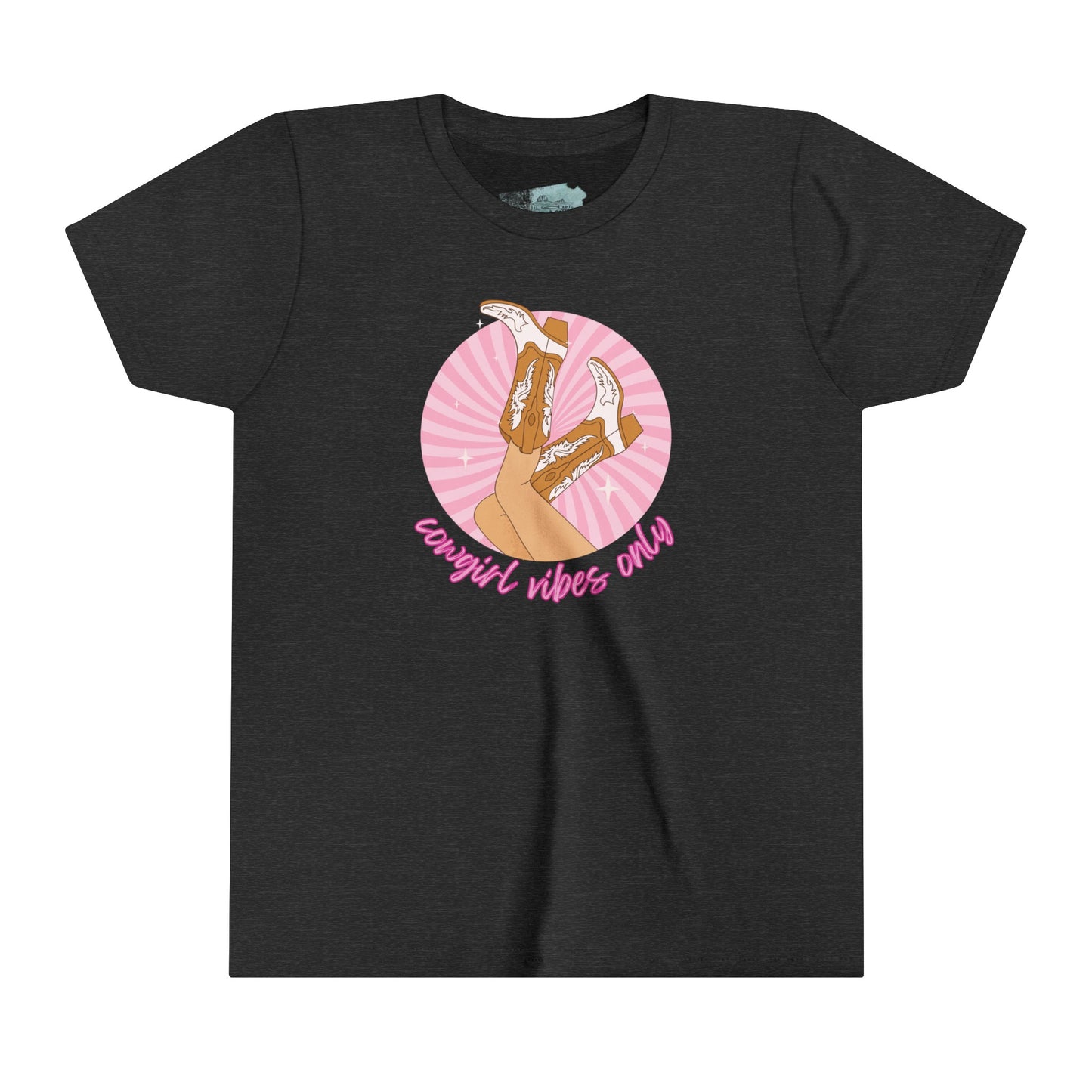 Cowgirl Vibes ONLY Youth Short Sleeve Tee