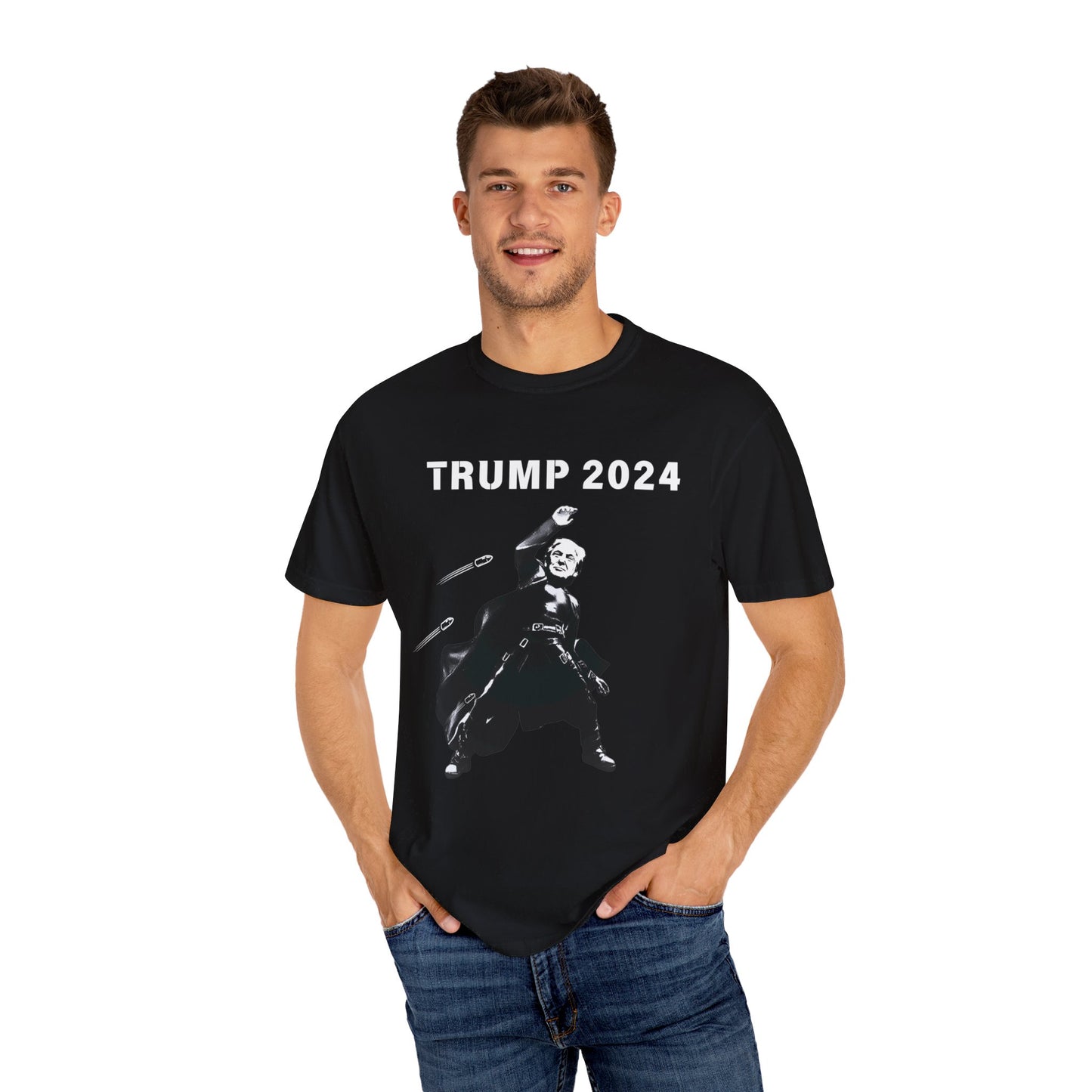 Matrix Trump 2024 Front Unisex Garment-Dyed T-shirt