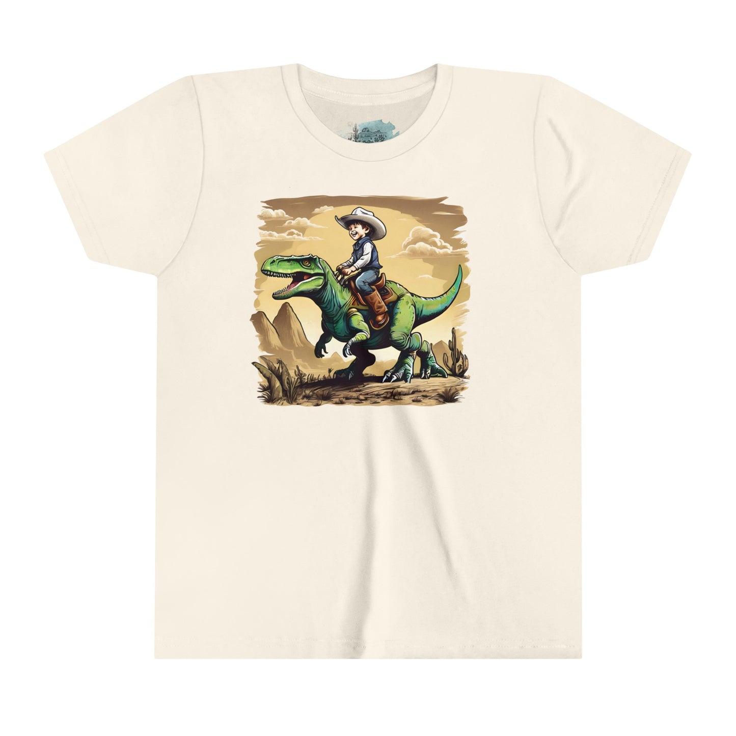 Dino Cowboy Youth Short Sleeve Tee