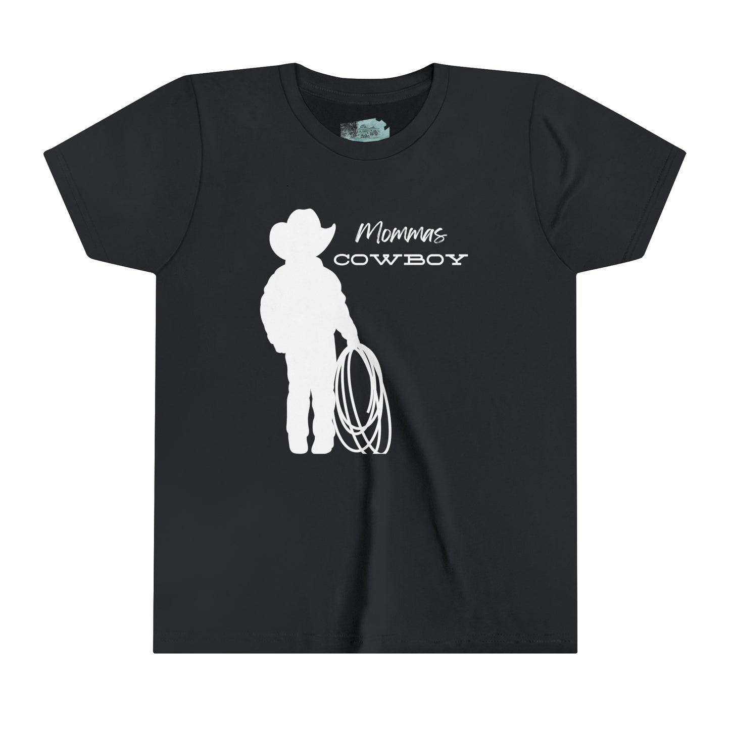 Mommas Cowboy Youth Tee White