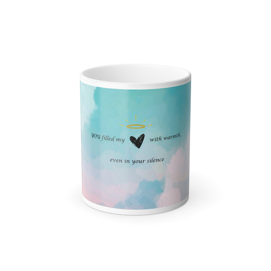 Color Morphing Heart Mug - Inspirational Gift for Cozy Moments