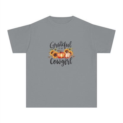 Grateful to be a Cowgirl Pumpkin Youth Tee
