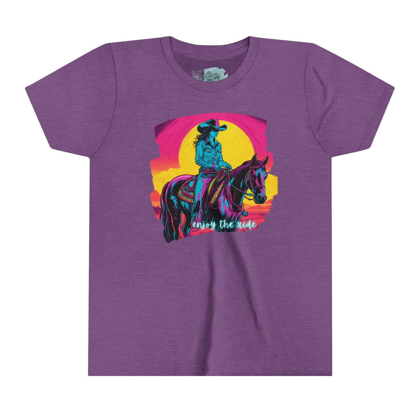 Sunset Cowgirl Youth Short Sleeve Tee