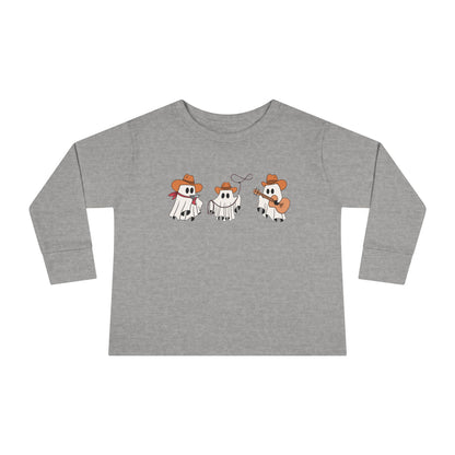 Cowboy Ghost Toddler Long Sleeve Tee