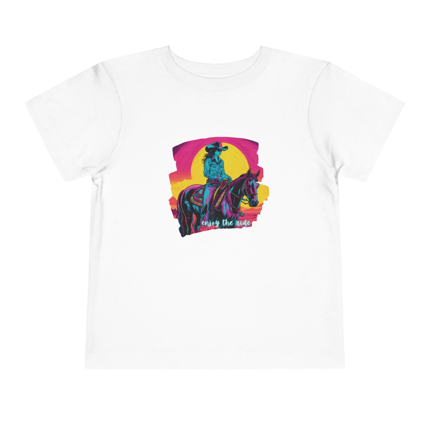 Sunset Cowgirl Toddler Short Sleeve Tee