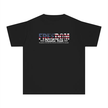 Charlie Kirk Freedom Youth Tee