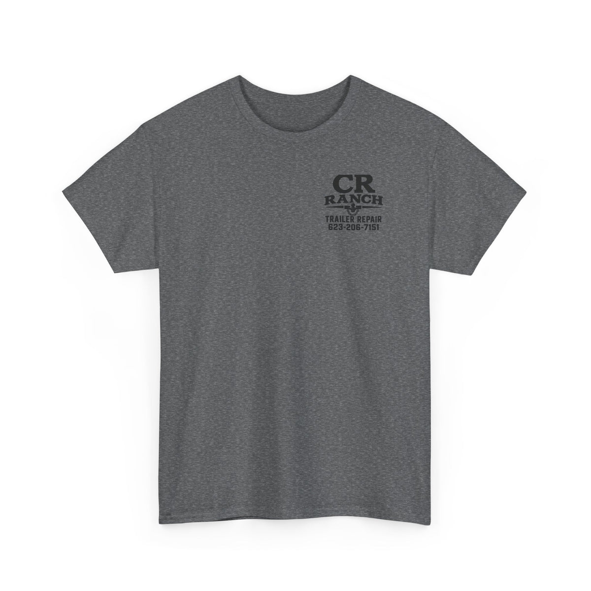 CR Ranch Trailer Repair T-Shirt — Logo Tee with Phone Number