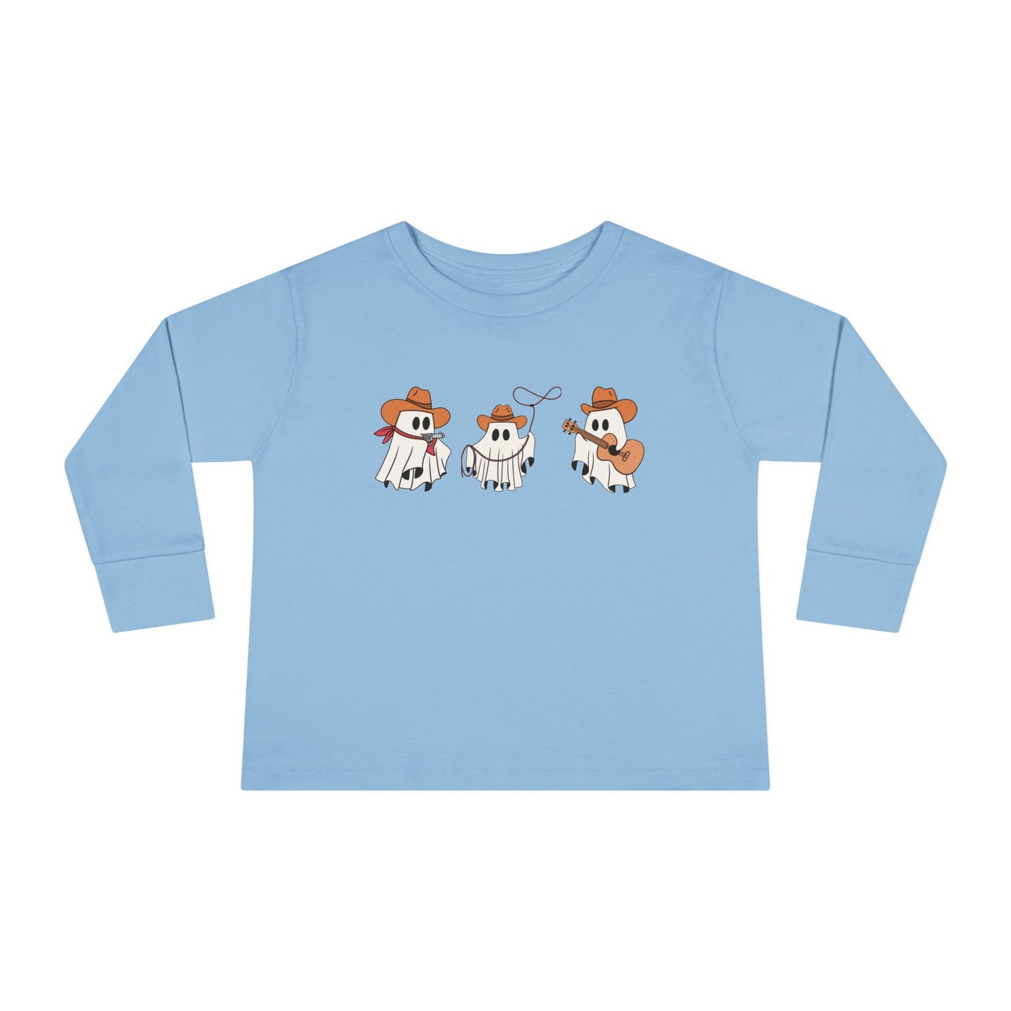 Cowboy Ghost Toddler Long Sleeve Tee