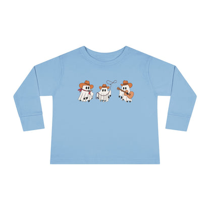 Cowboy Ghost Toddler Long Sleeve Tee