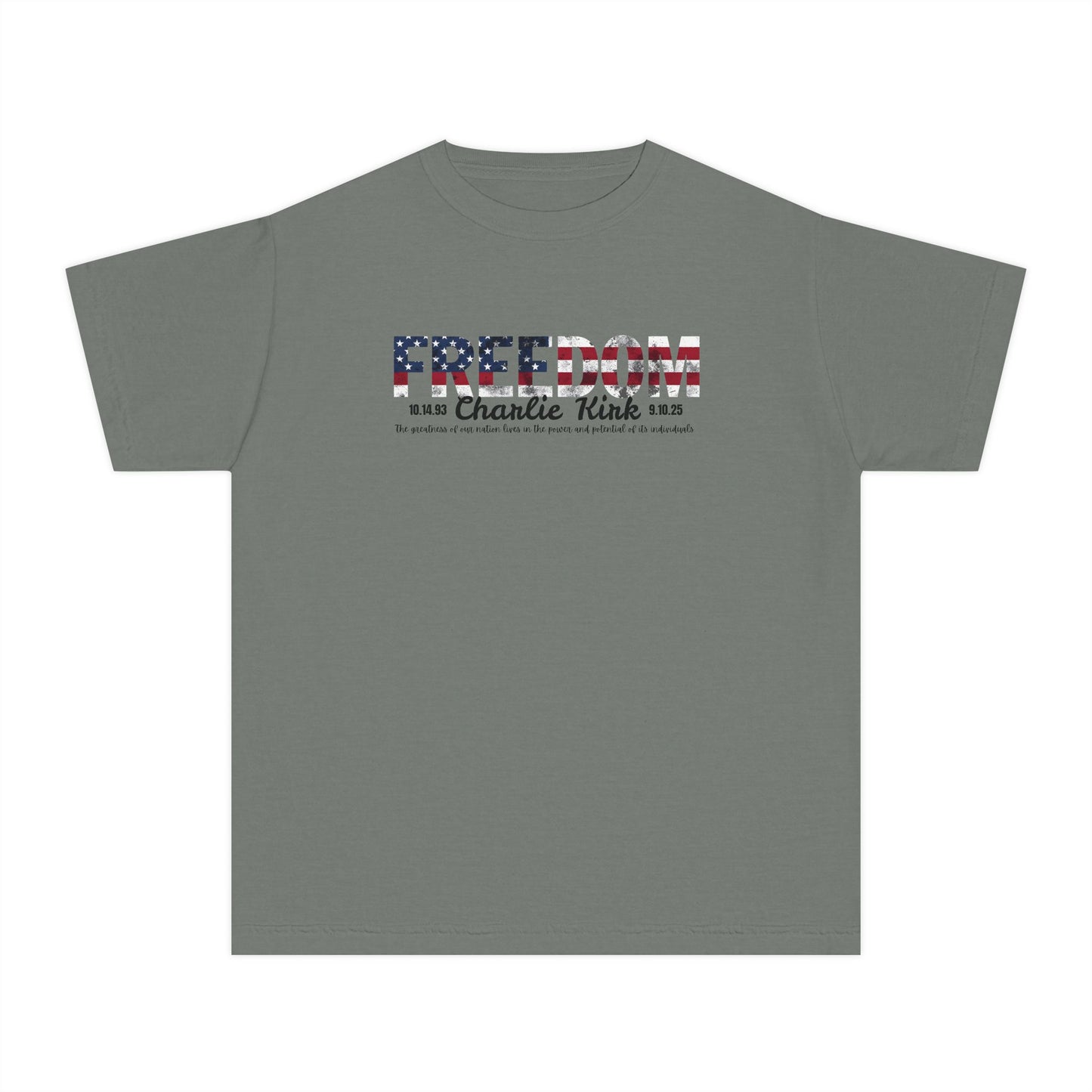 Charlie Kirk Freedom Youth Tee
