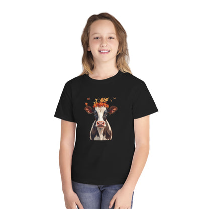 Fall Holstein Cow Youth Tee