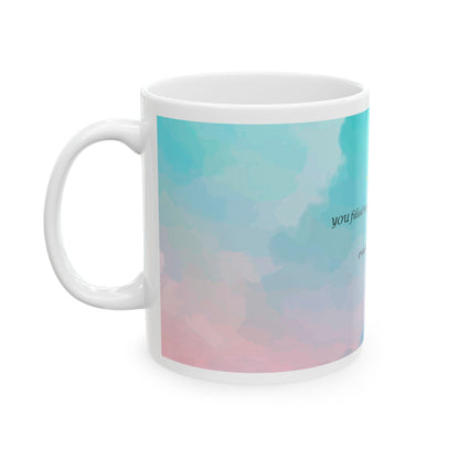'You Filled My Heart With Warmth, Even in Your Silence' — Pastel Memorial Coffee Cup (11oz, 15oz)